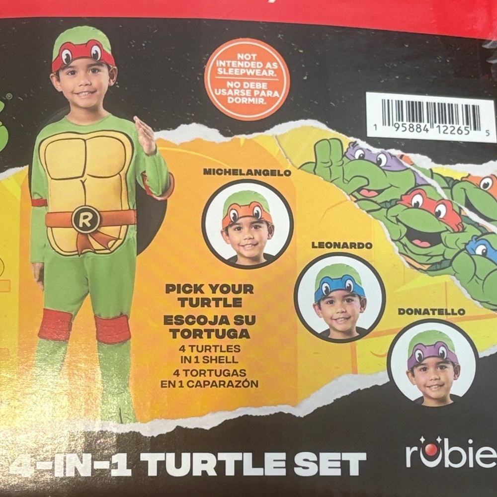 Nickelodeon TMNT Toddler costume - Picture 5 of 7